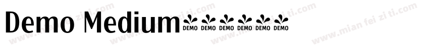 Demo Medium字体转换